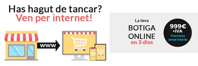 Promoció botiga online pel COVID-19