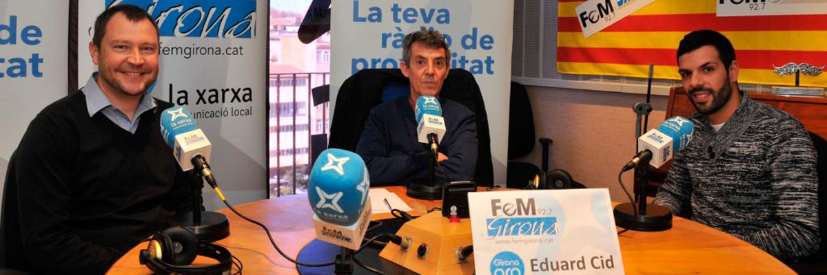 Imatge destacada de la notícia de l'entrevista a la ràdio FeM Girona.